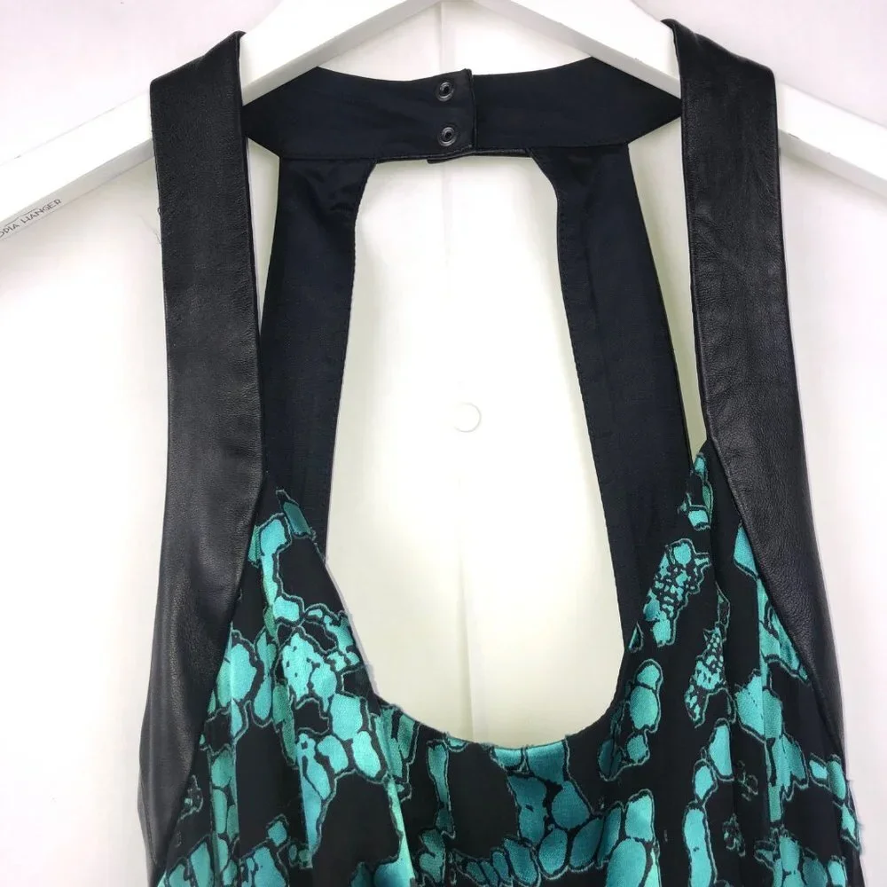 Nanette Lepore Metallic Floral Silk Maxi Dress Size 0 - Picture 5 of 14